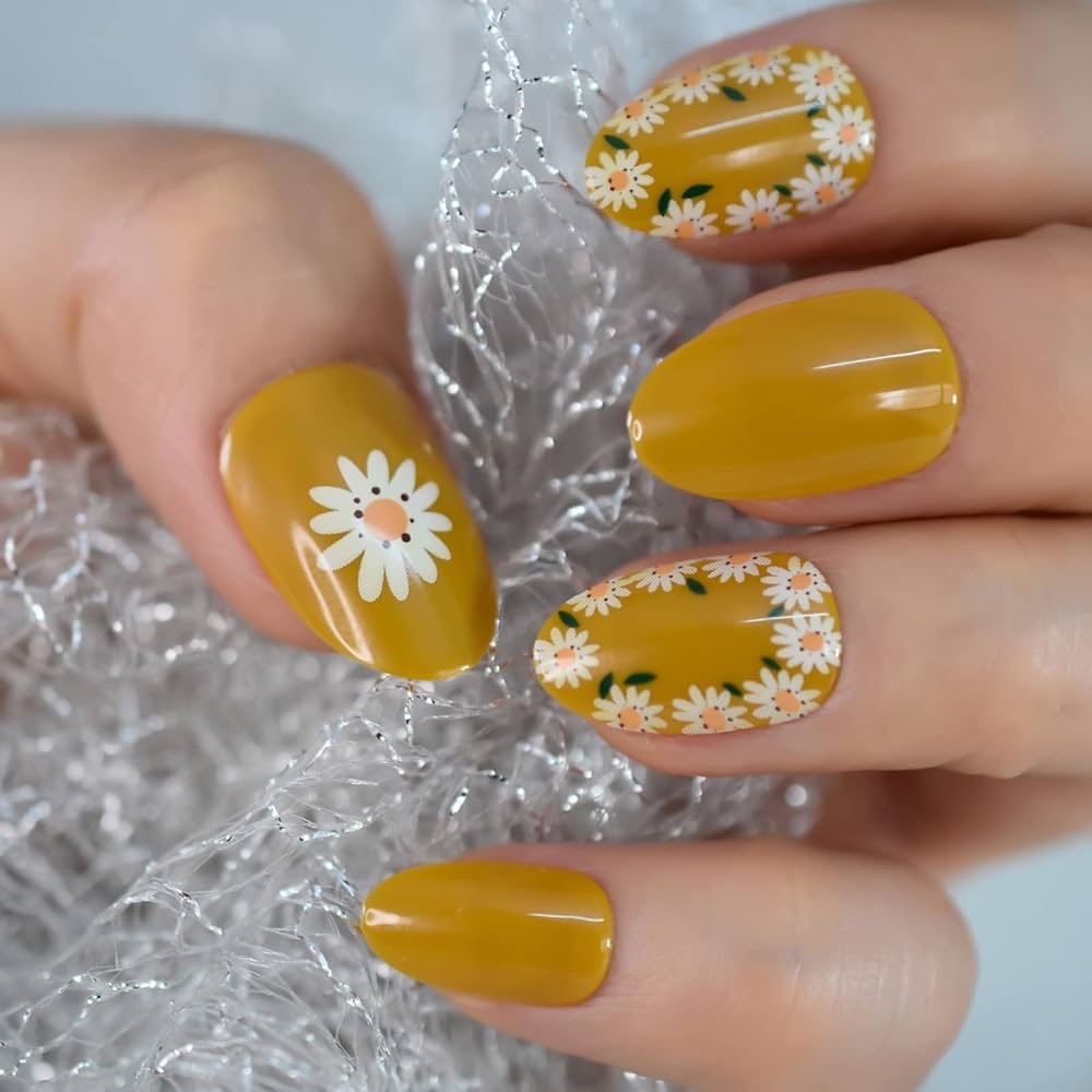 Daisy Press On Nails